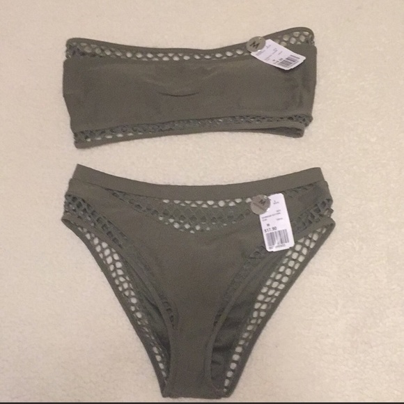 Forever 21 Other - Green Fishnet Bikini